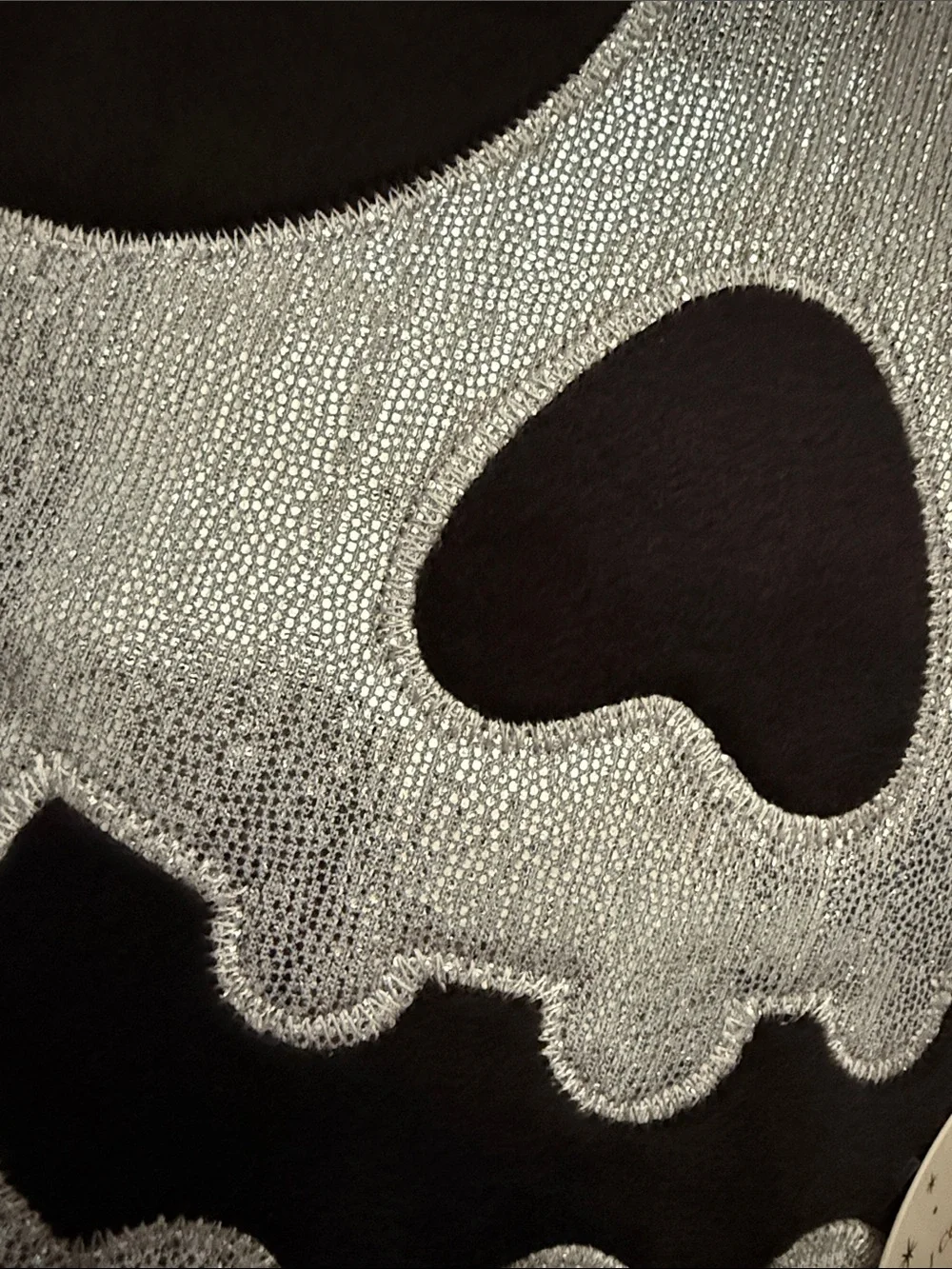 Halloween Decor Pillow Skeleton Skull Face Bling Decorative Throw Pillow